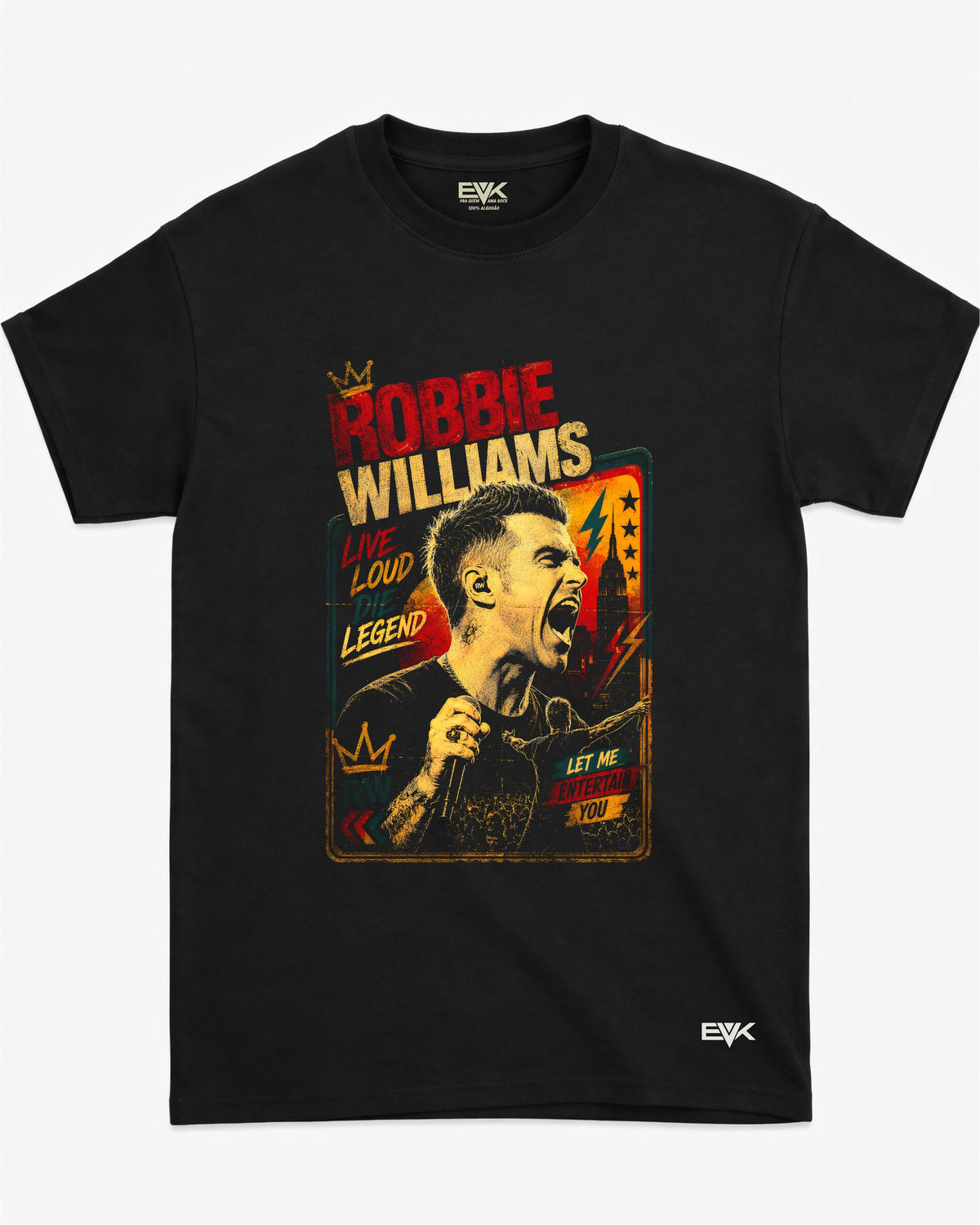 Camiseta Robbie Williams – Let Me Entertain You Vintage