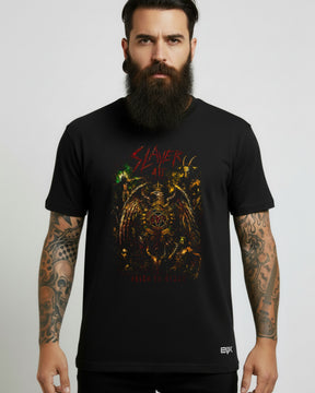 Camiseta Slayer – Reign in Blood 40 Years Brasil