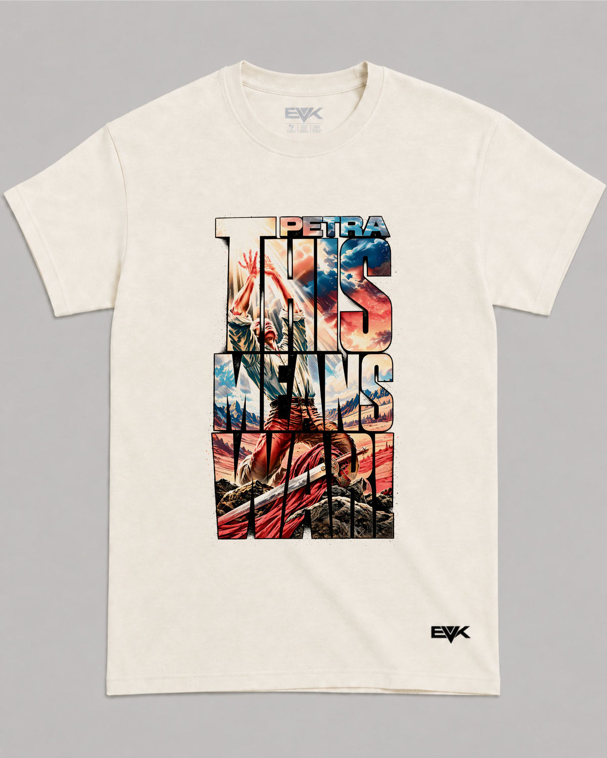 Camiseta Off-White Petra – This Means War Colorida