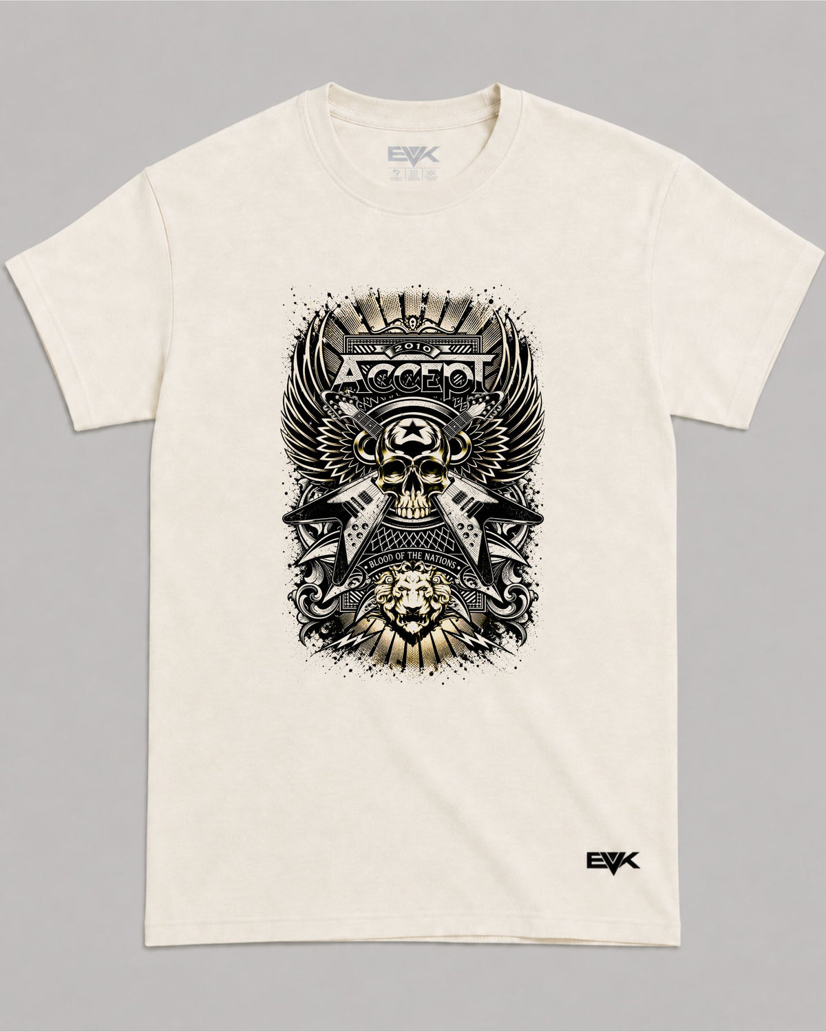 Camiseta Off-White Accept – Blood of the Nations