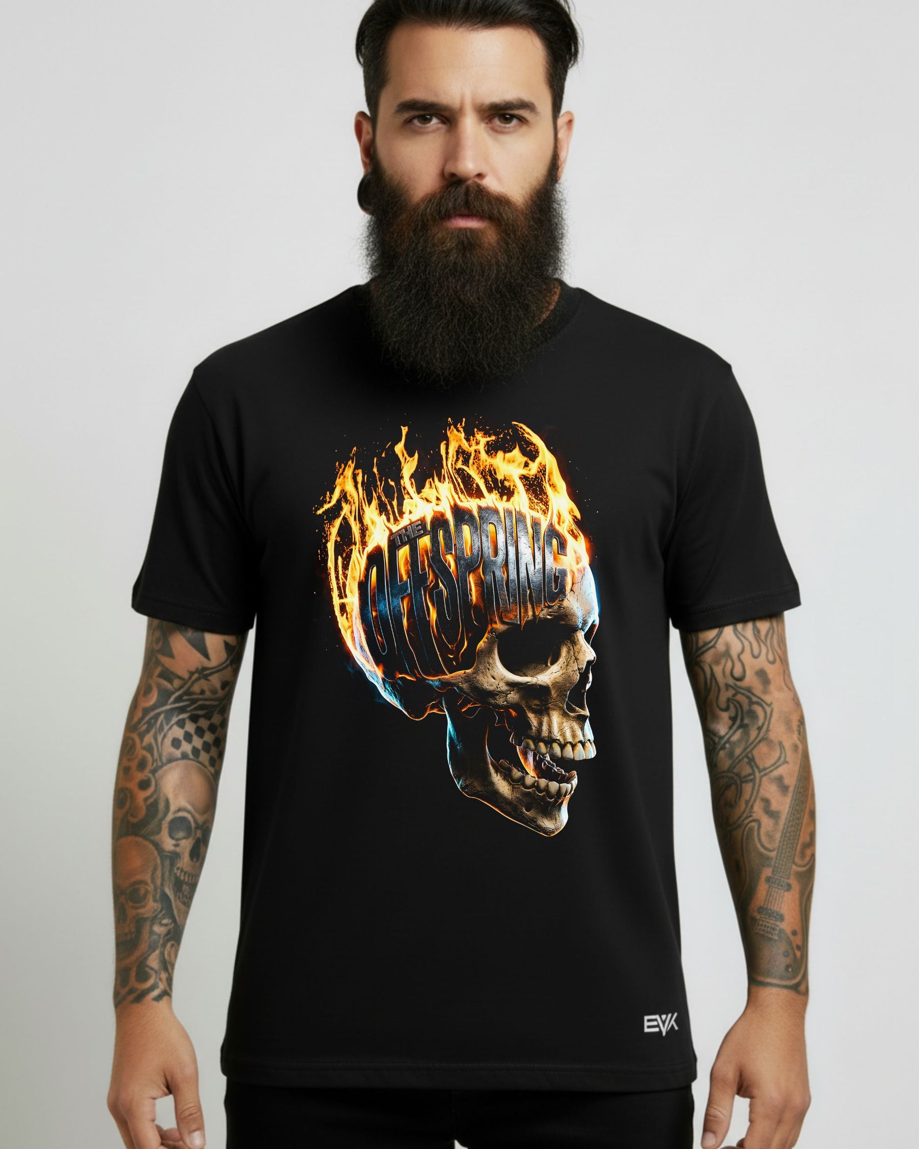 Camiseta The Offspring – Flaming Skull Logo