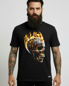 Camiseta The Offspring – Flaming Skull Logo