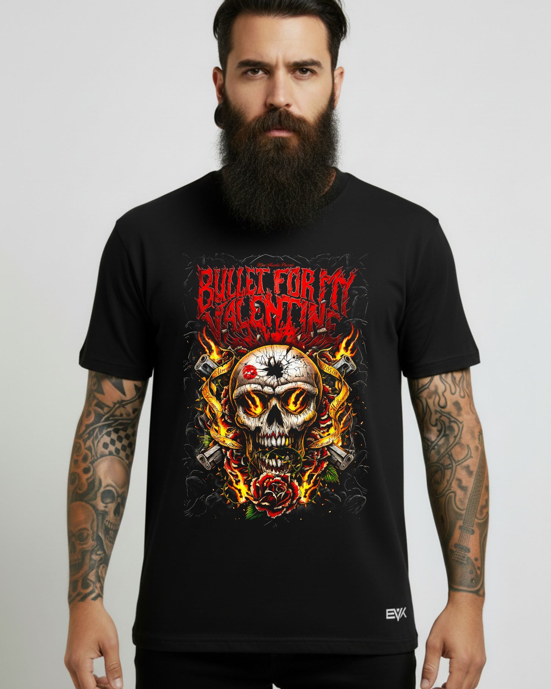 Camiseta Bullet For My Valentine – Shot Skull