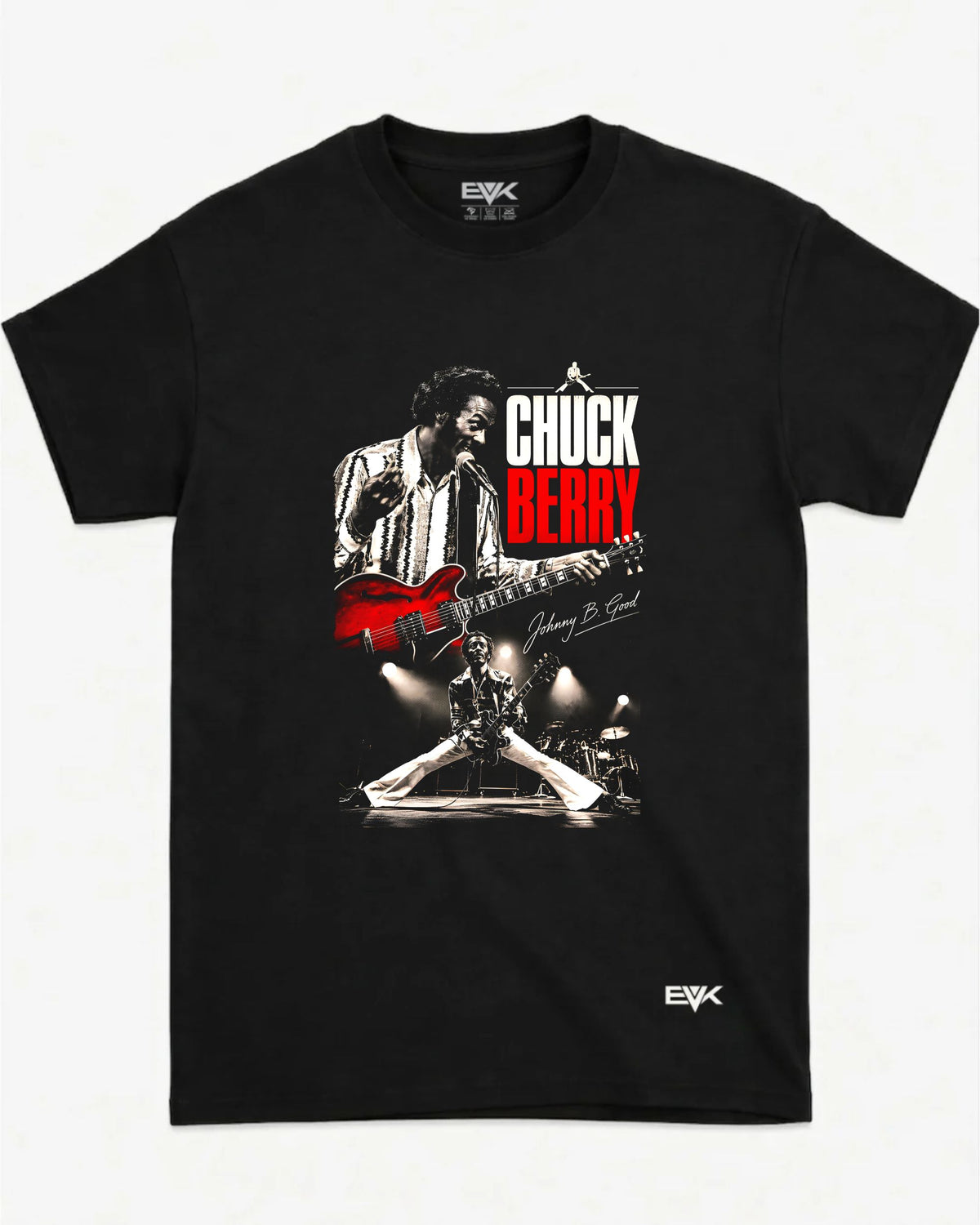 Camiseta Chuck Berry – Johnny B. Goode Collage