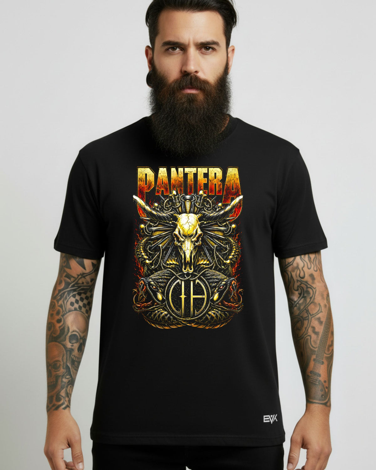 Camiseta Pantera – Steer Skull & CFH Serpents
