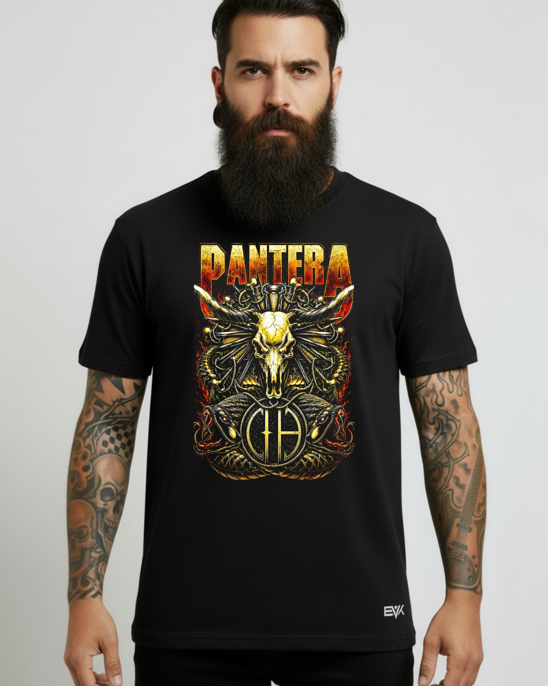 Camiseta Pantera – Steer Skull & CFH Serpents