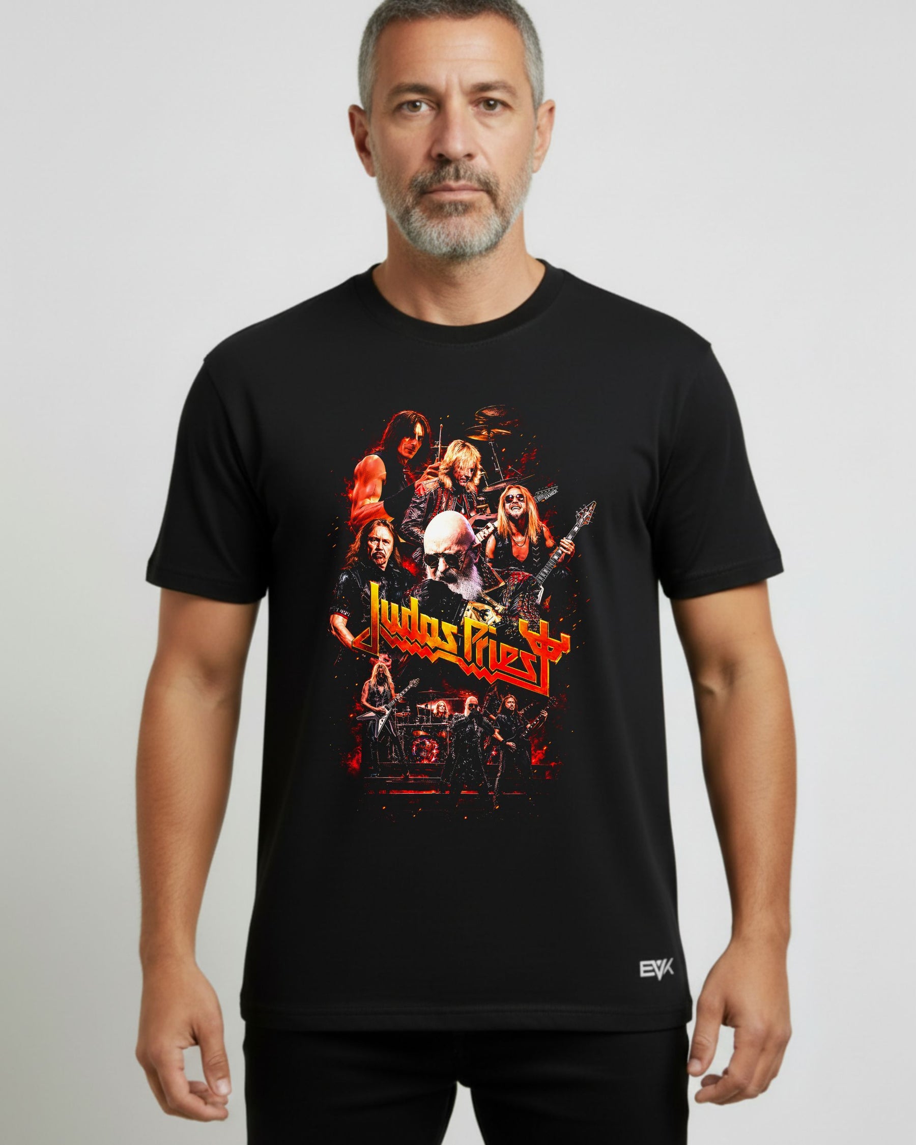 Camiseta Judas Priest – Fire Lineup