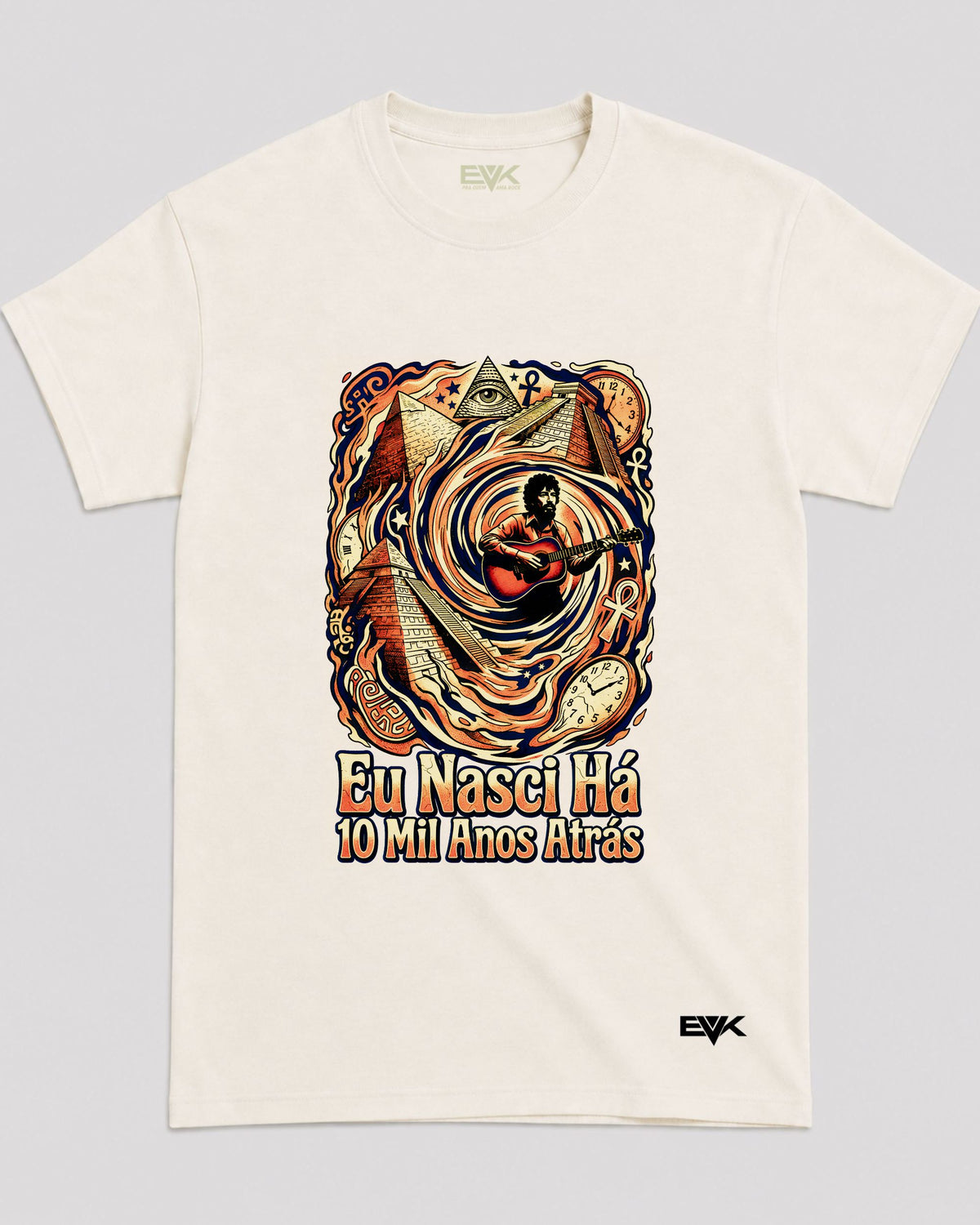 Camiseta Off-White Raul Seixas – Eu Nasci Há 10 Mil Anos