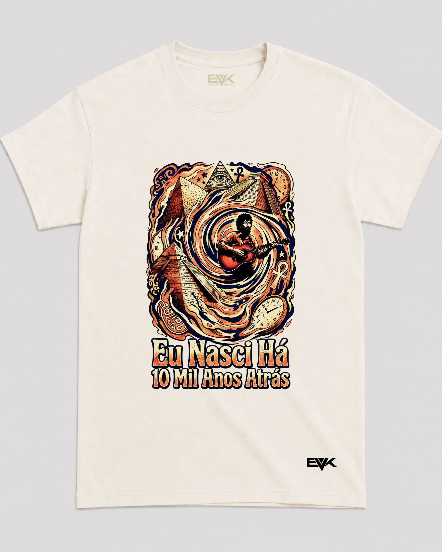 Camiseta Off-White Raul Seixas – Eu Nasci Há 10 Mil Anos