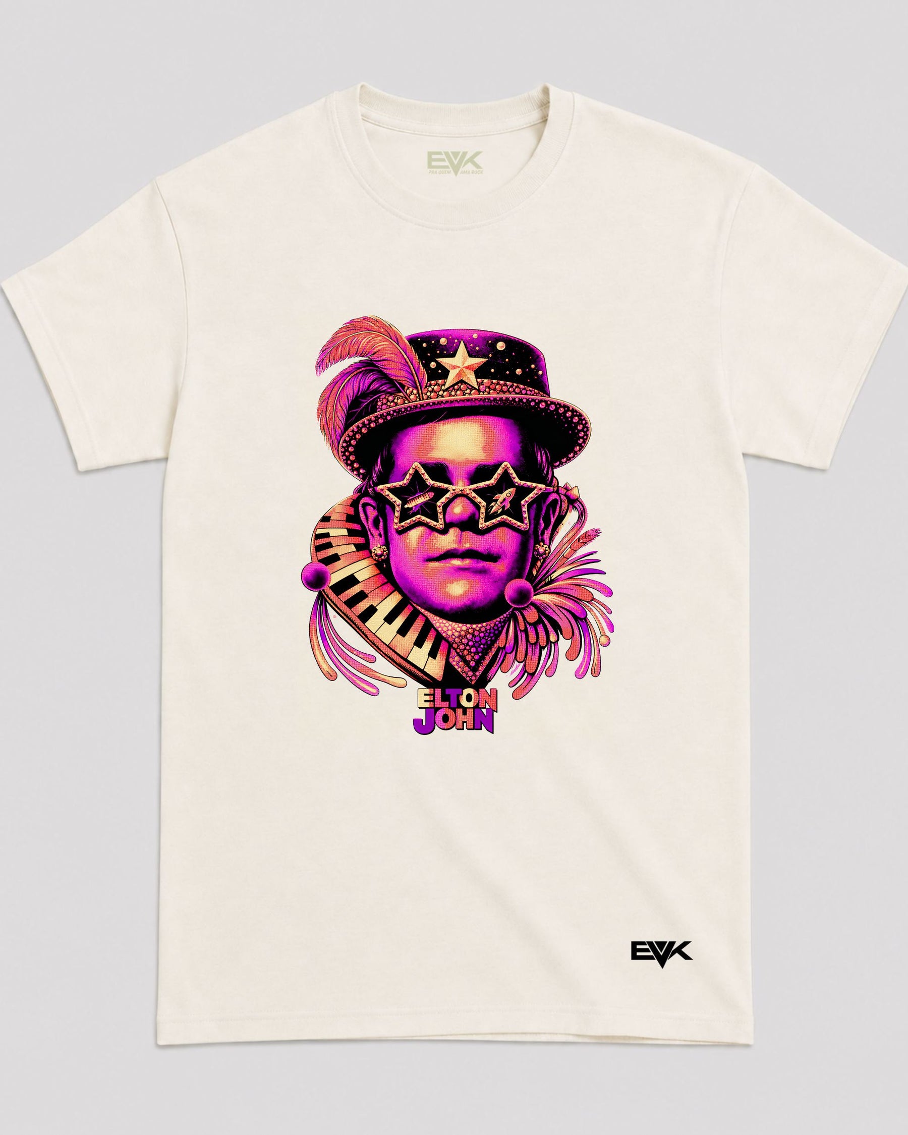 Camiseta Off-White Elton John – Star Glasses