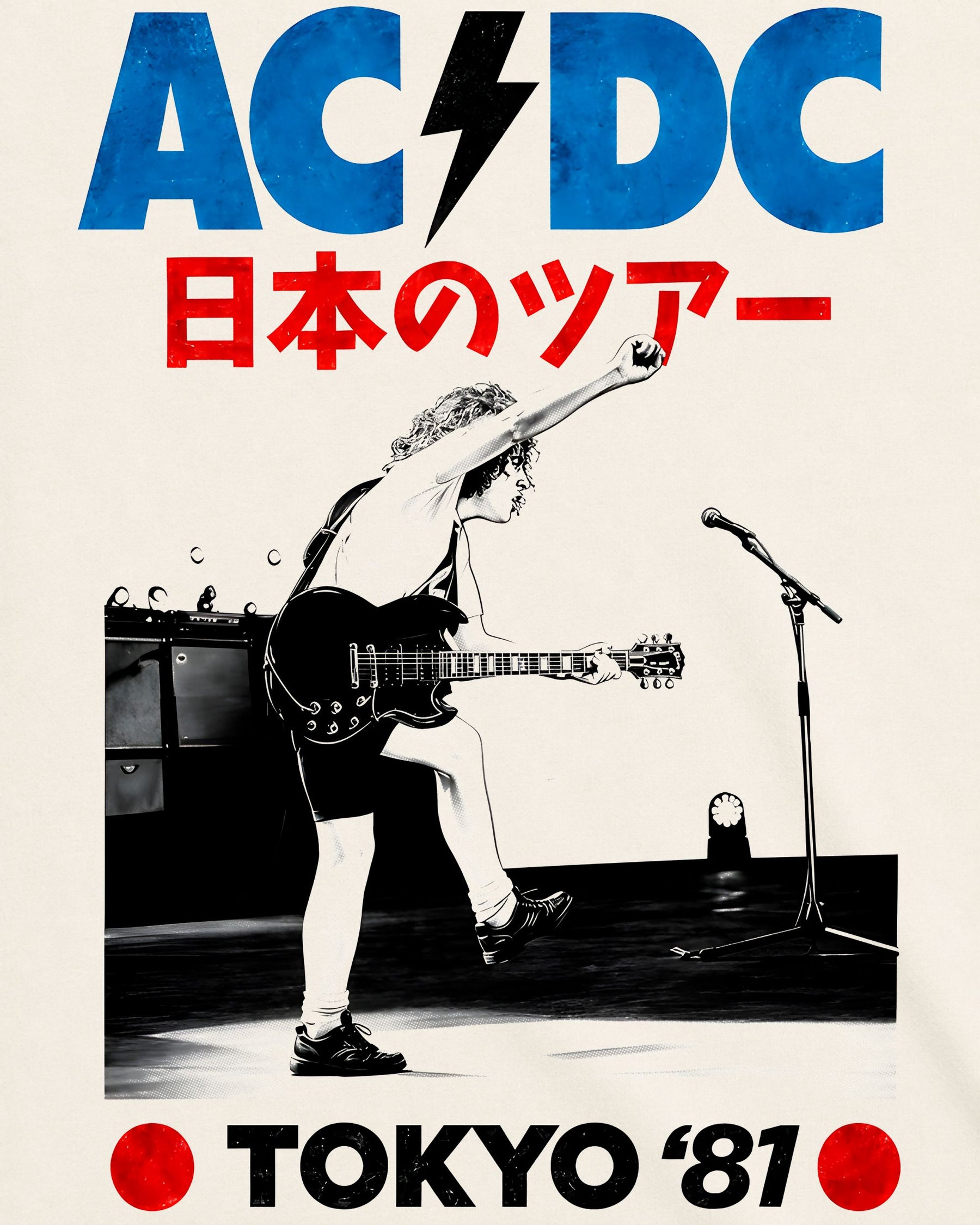 Camiseta Off-White AC/DC – Tokyo 1981 Tour