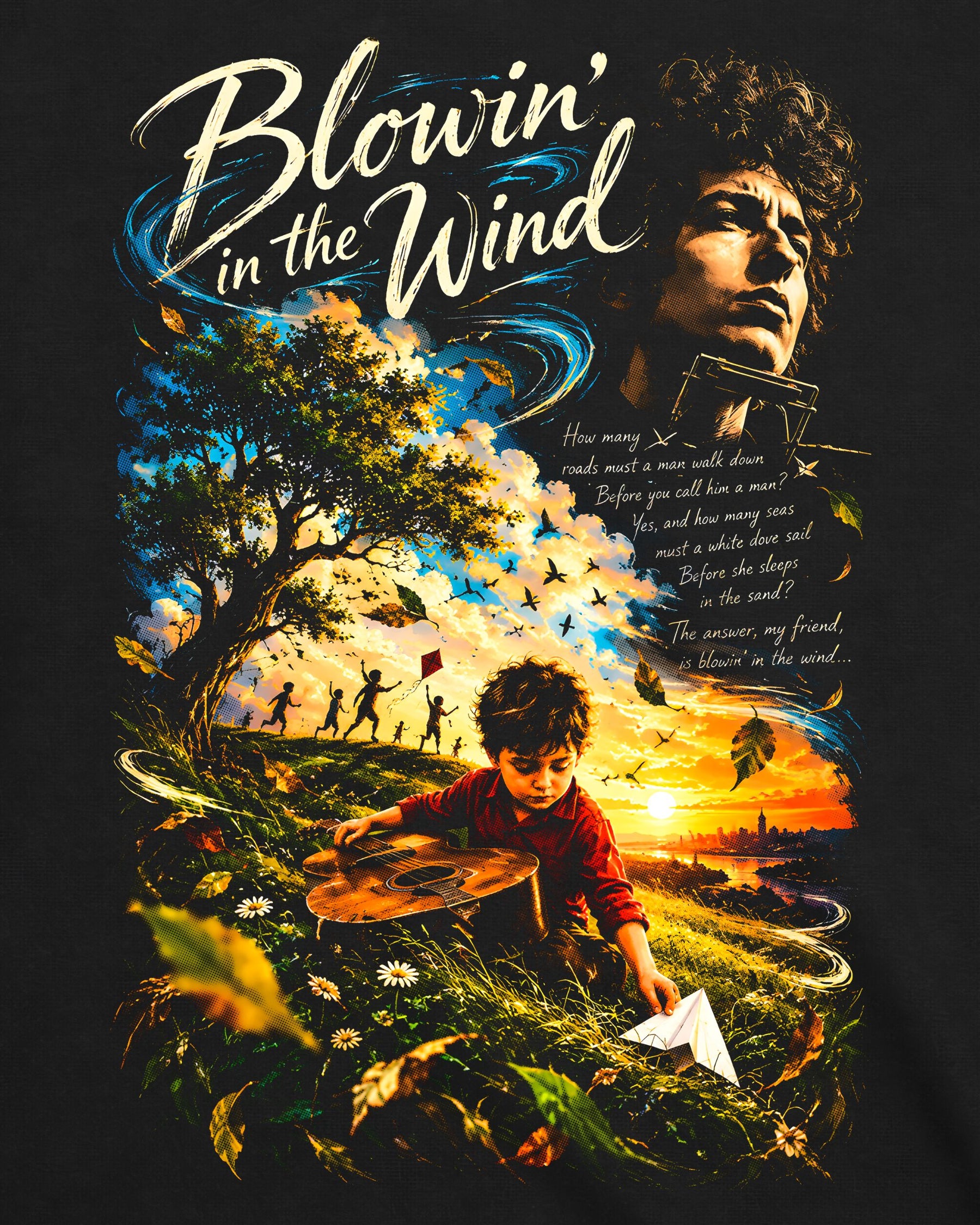Camiseta Bob Dylan – Blowin’ in the Wind