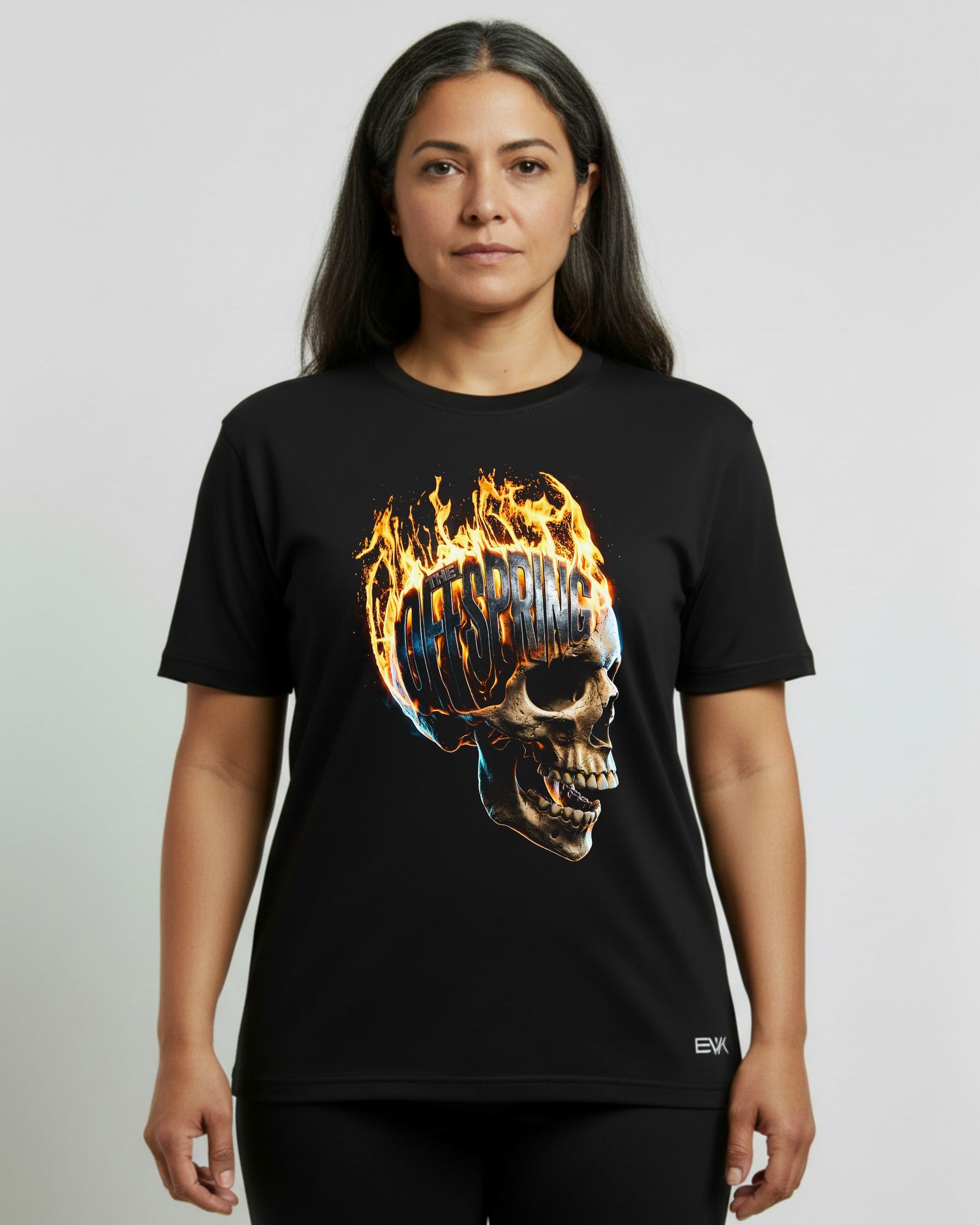 Camiseta The Offspring – Flaming Skull Logo