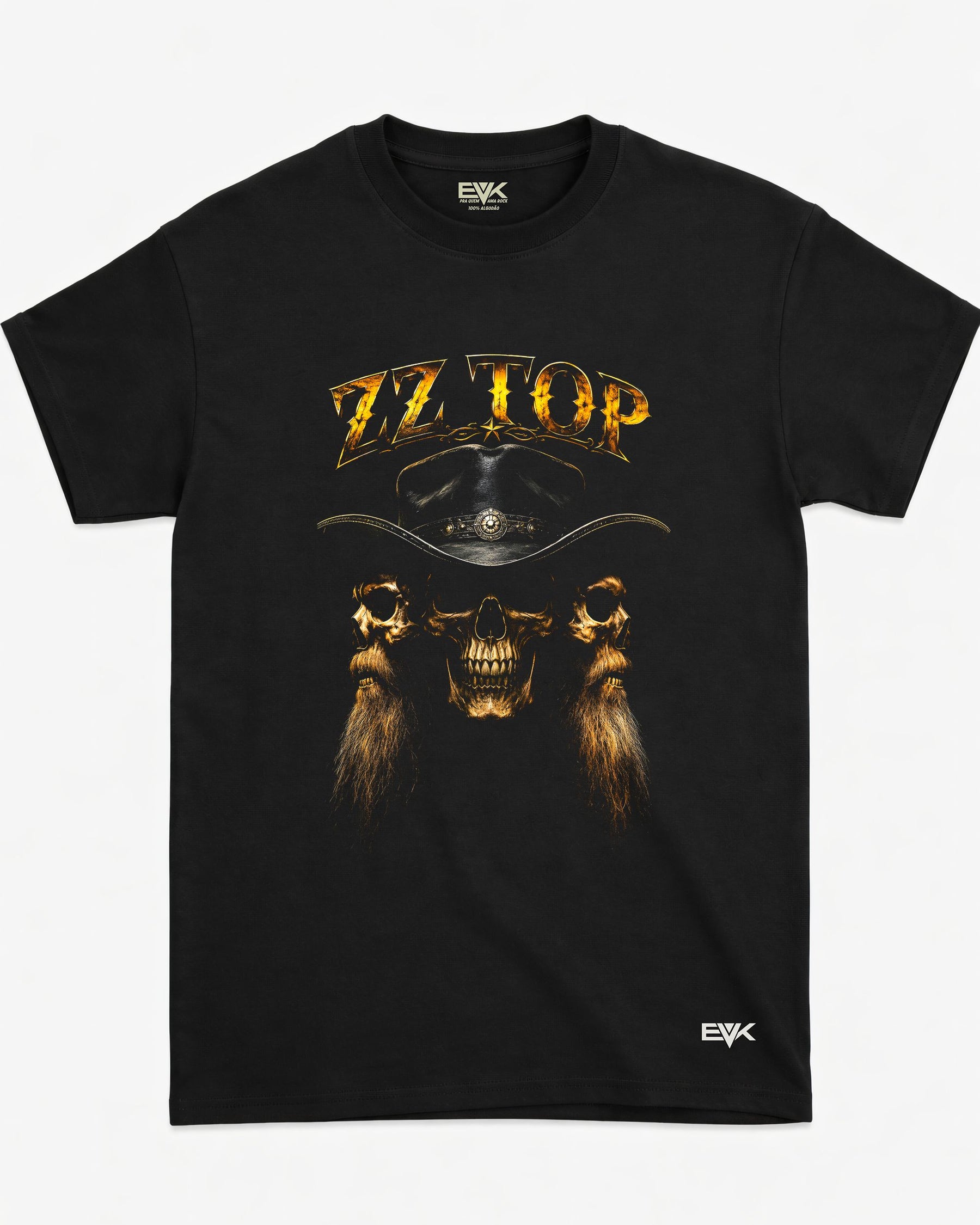 Camiseta ZZ Top – Bearded Skulls