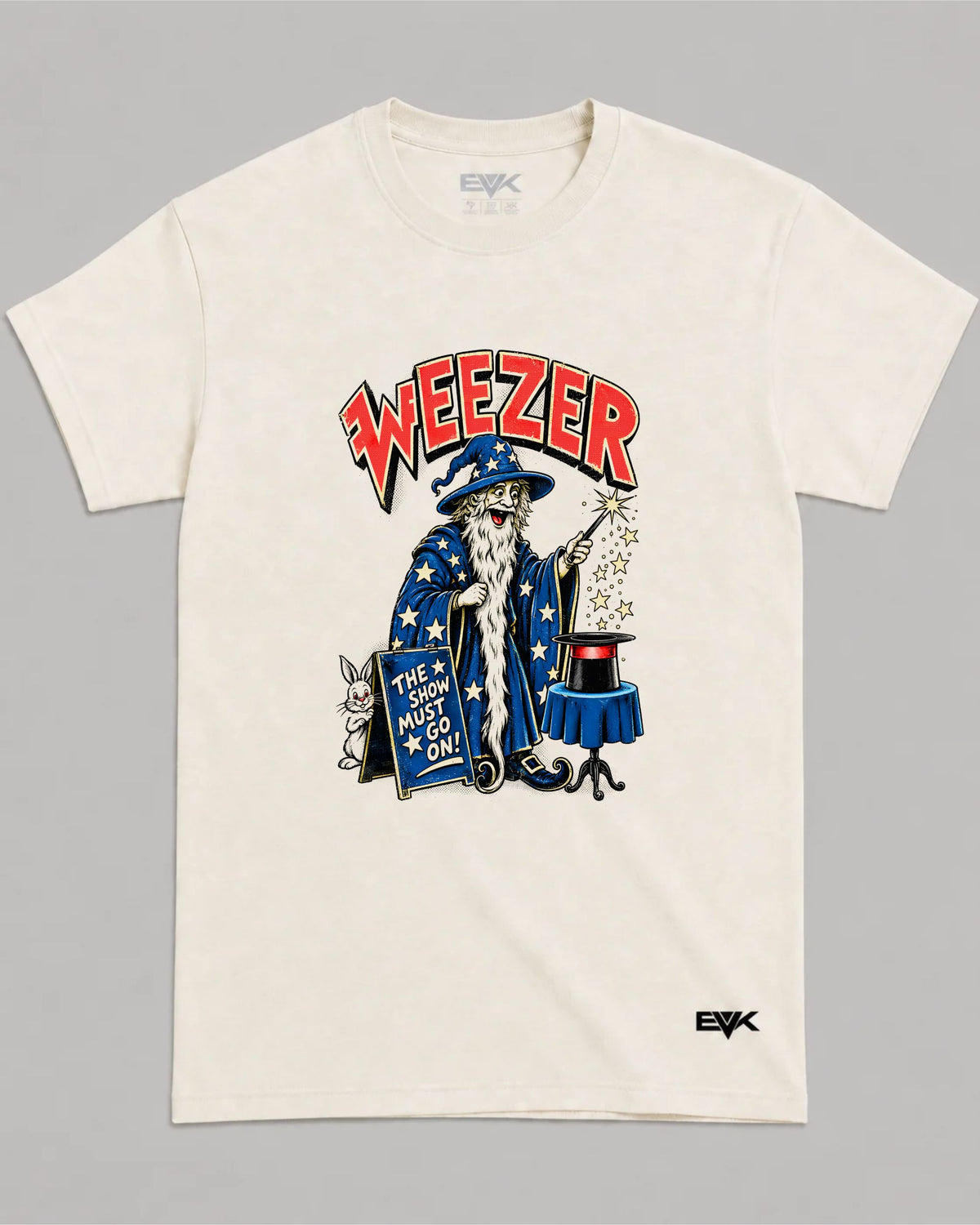 Camiseta Off-White Weezer – The Show Must Go On