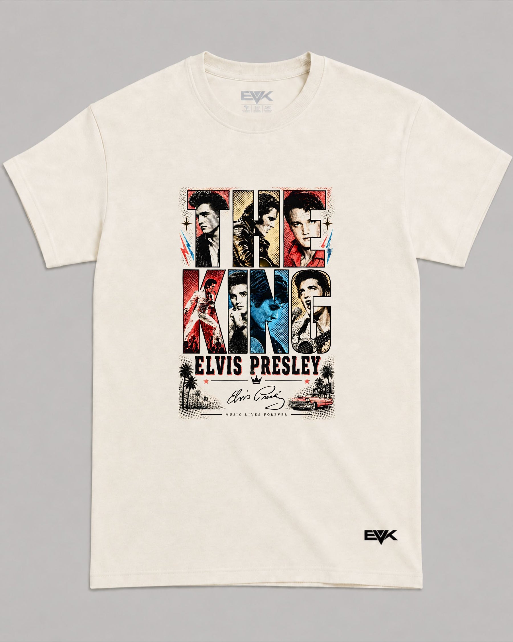 Camiseta Off-White Elvis Presley – The King