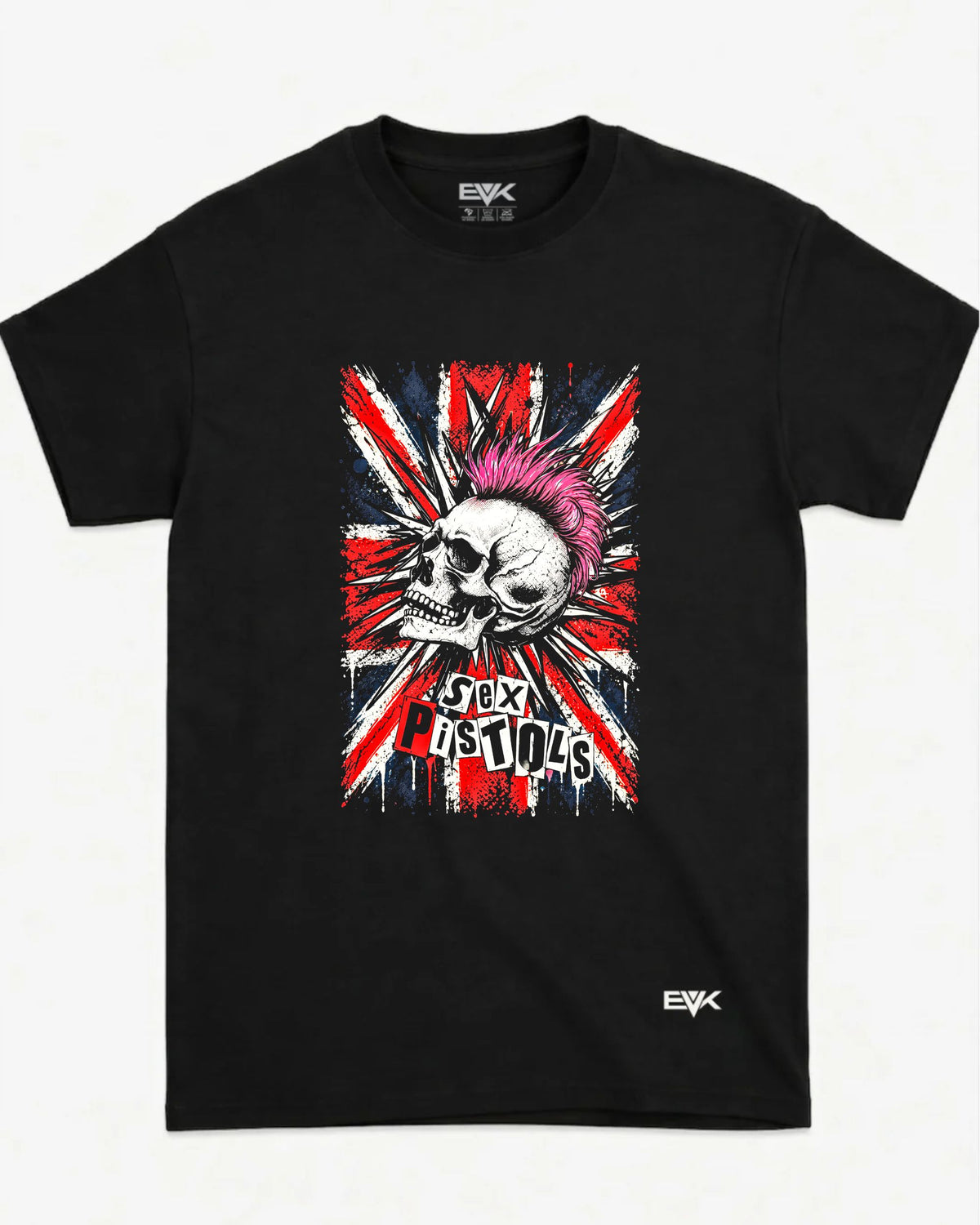 Camiseta Sex Pistols – Punk Skull Flag
