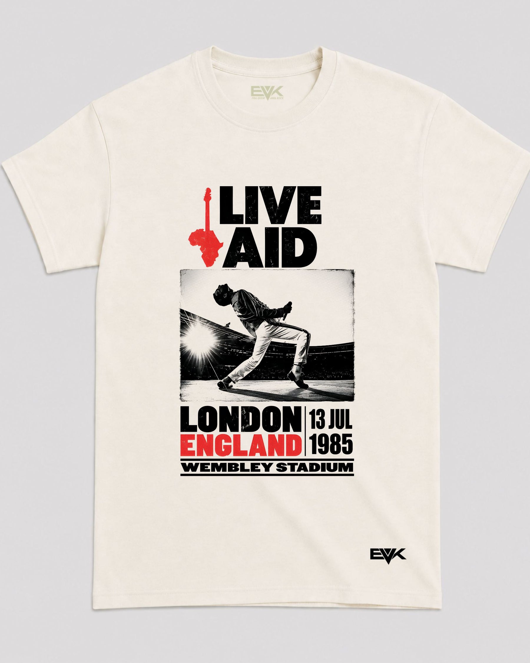 Camiseta Off-White Queen – Live Aid Wembley