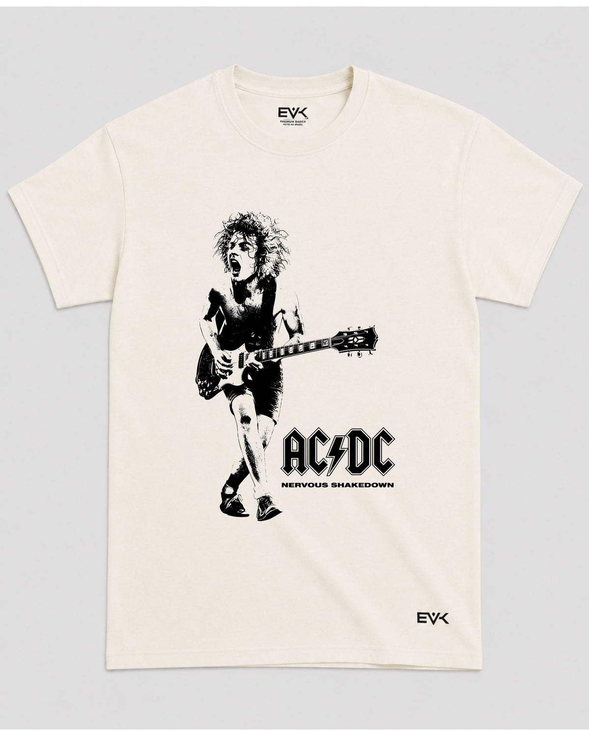 Camiseta Off-White AC/DC – Nervous Shakedown – Angus Young